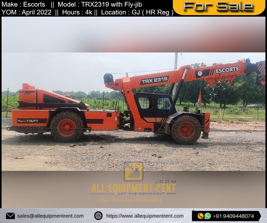 Used New Generation Escorts Franna TRX2319 HR Registered LTT 2022 for Sale